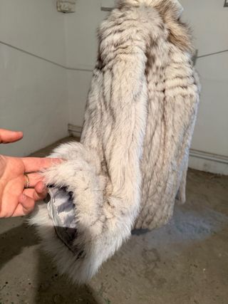 Abrigo de pelo de zorro