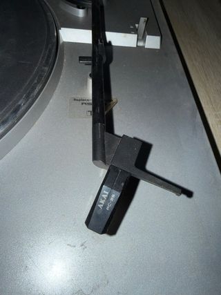 Tocadiscos Akai Antiguo Plata