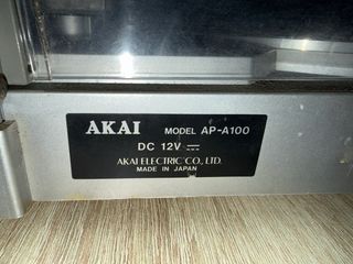 Tocadiscos Akai Antiguo Plata