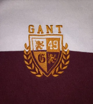 Polo Gant Rayas Granates Talla L