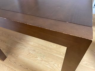 Mesa de comedor extensible de madera