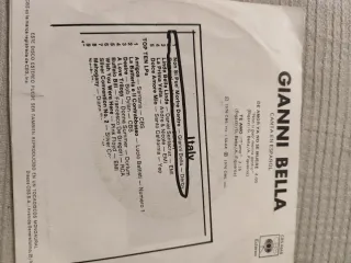Vinilo Gianni Bella Canta en Español