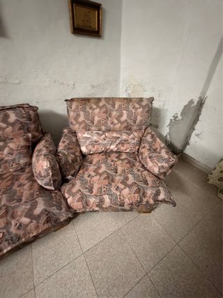 Conjunto de sofás de tela