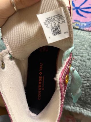 Converse Glitter Rosa e Turchese