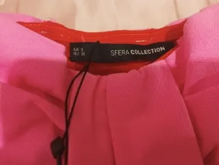 Vestido Sfera Lazo Rosa y Rojo Talla S. A Estrenar