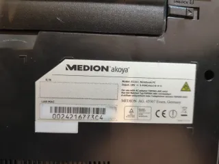 Portátil Medion Akoya E1311 Notebook Pc