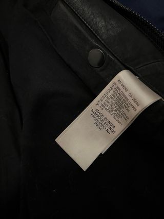 Chaqueta de cuero Diesel Negra