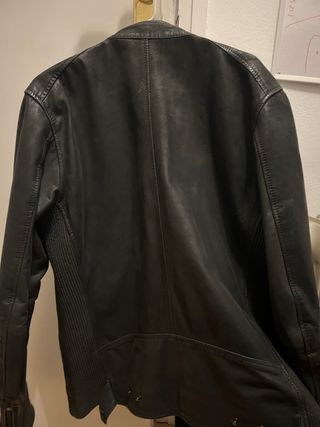 Chaqueta de cuero Diesel Negra