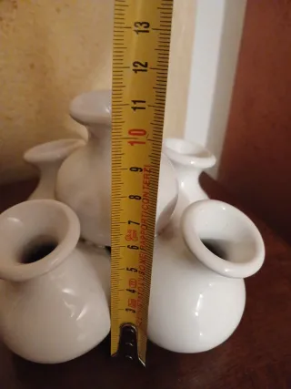 Set 4 Vasi Ceramica Smaltata Vintage Italy