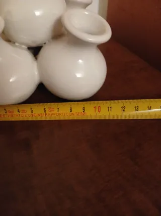 Set 4 Vasi Ceramica Smaltata Vintage Italy