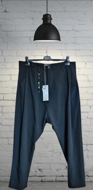 Pantaloni Imperial uomo neri con catena taglia 48