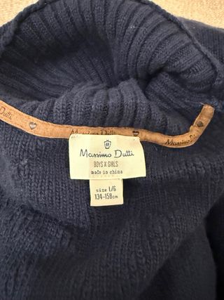 Poncho Massimo Dutti niña azul