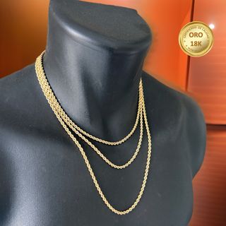 Cadena Oro 18K Cordón Salomónico 3.5mm Unisex