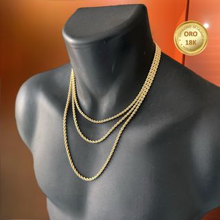 Cadena Oro 18K Cordón Salomónico 3.5mm Unisex