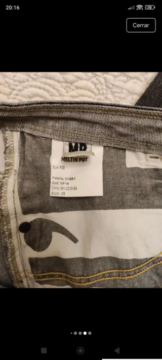 Pantalón vaquero gris Meltin'Pot