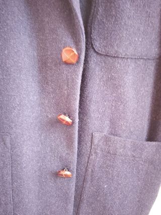 Giacca Tweed Blu Navy Lana Tweed Loden blu large