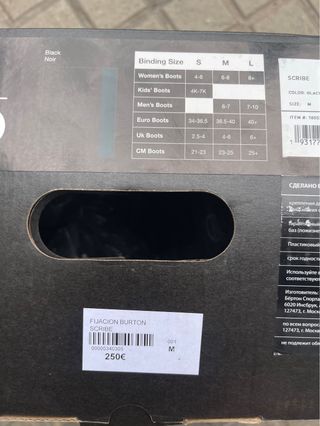 Fijaciones Snowboard Burton Scribe