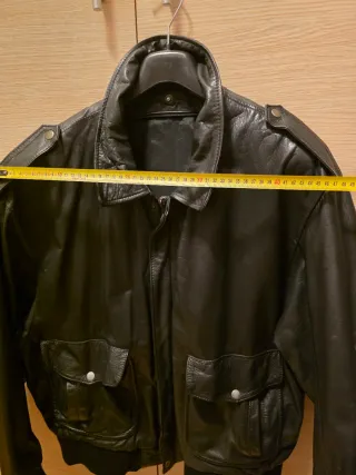 Giacca Pelle Uomo Aviator Vintage