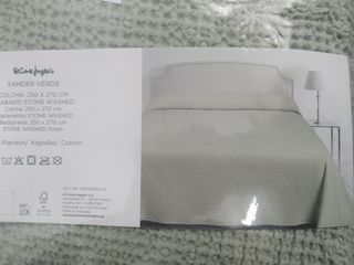 Colcha El Corte Inglés Verde SIN ESTRENAR