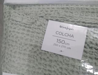 Colcha El Corte Inglés Verde SIN ESTRENAR