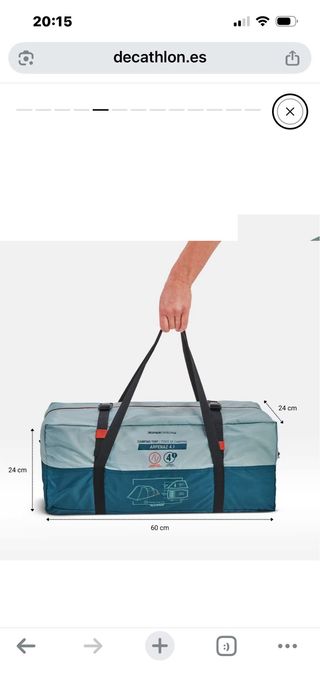 Caseta de campaña azul