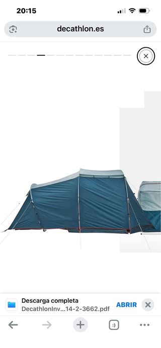 Caseta de campaña azul