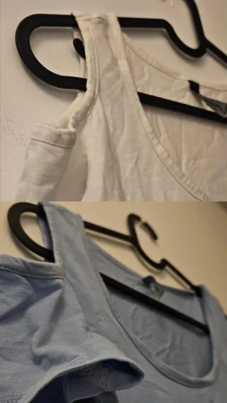 2 Camisetas de hombros descubiertos