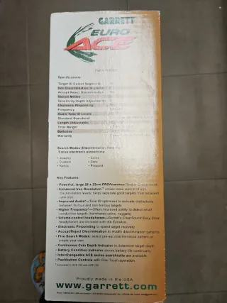 Detector de Metales Garrett Euro Ace