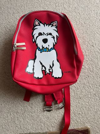 Mochila Marc Tetro Perro Westie Roja