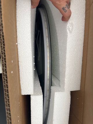 Espejo LED redondo antivaho 100x100