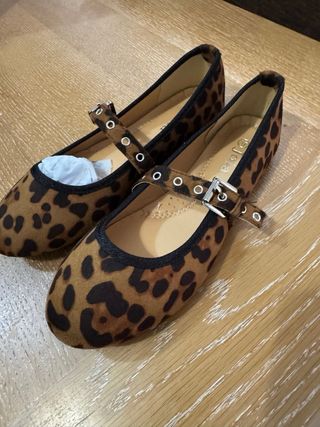 Manoletinas animal print sin estrenar T.37