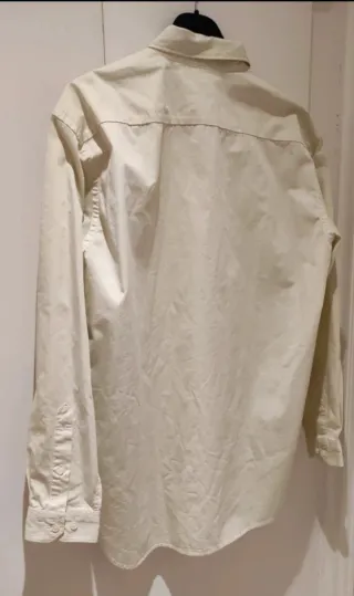 Camisa Beige Manga Larga Nueva