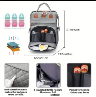 Mochila Cuna Cambiador Bebé Multifuncional