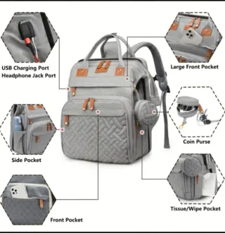 Mochila Cuna Cambiador Bebé Multifuncional