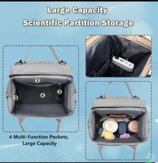 Mochila Cuna Cambiador Bebé Multifuncional