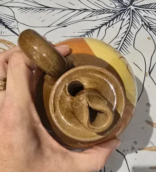 Aceitera cerámica rústica Oli