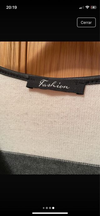 Jersey Fashion rayas cremallera V