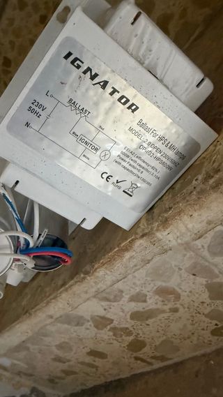 Balastro Ignitor para Lámparas