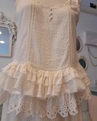 Conjunto Zara Falda y Top Blanco