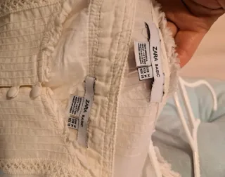 Conjunto Zara Falda y Top Blanco