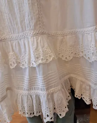 Conjunto Zara Falda y Top Blanco