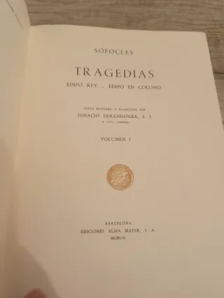 SOFOCLES TRAGEDIAS