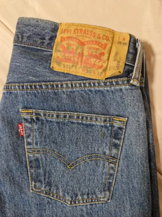 Levi's 501 Jeans Talla 30x32 + Cinturón Cuero.