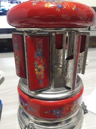 Portasigarette Carillon Rosso Decorato