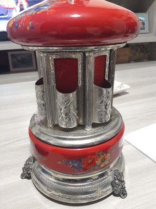 Portasigarette Carillon Rosso Decorato