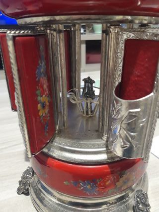 Portasigarette Carillon Rosso Decorato