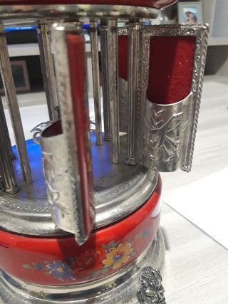 Portasigarette Carillon Rosso Decorato