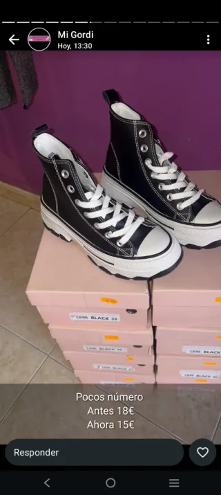 Algunas tallas disponibles!!