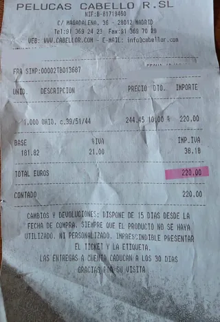 Peluca corta Raquel Welch nueva