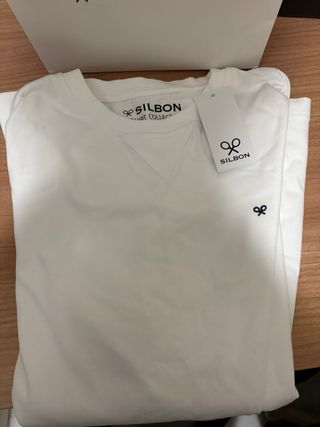 Camiseta Larga Silbon Blanca